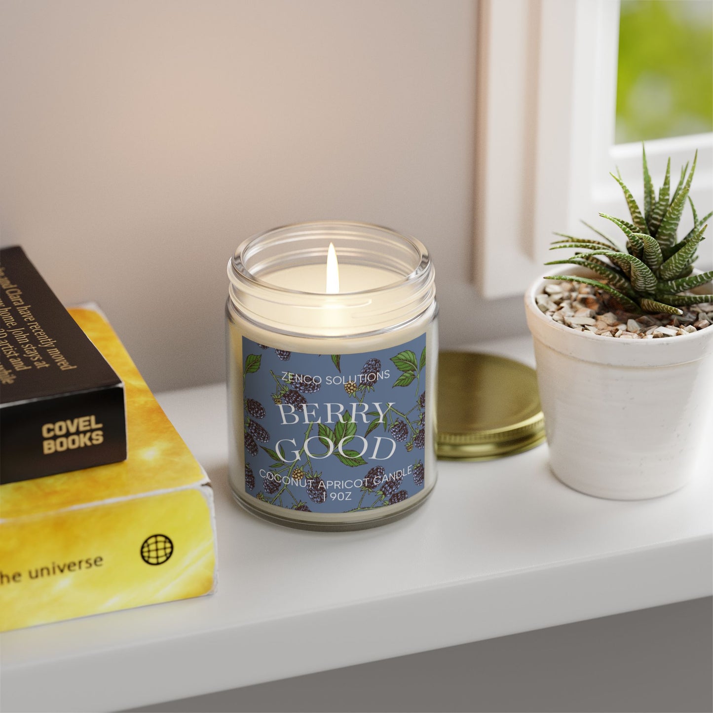 Berry Good: Blackberry Vanilla Coconut Apricot Wax Candle 9oz