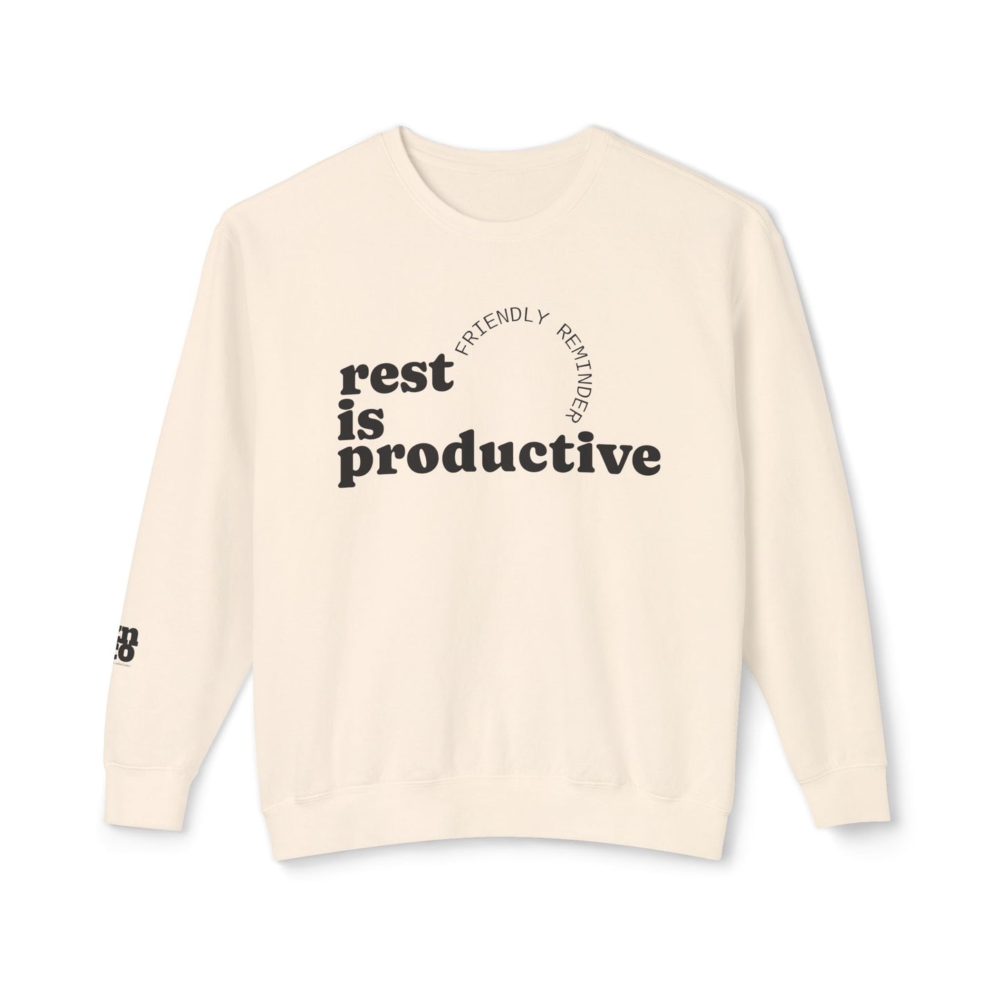 Rest Is Productive Crewneck Sweatshirt - Motivational Apparel