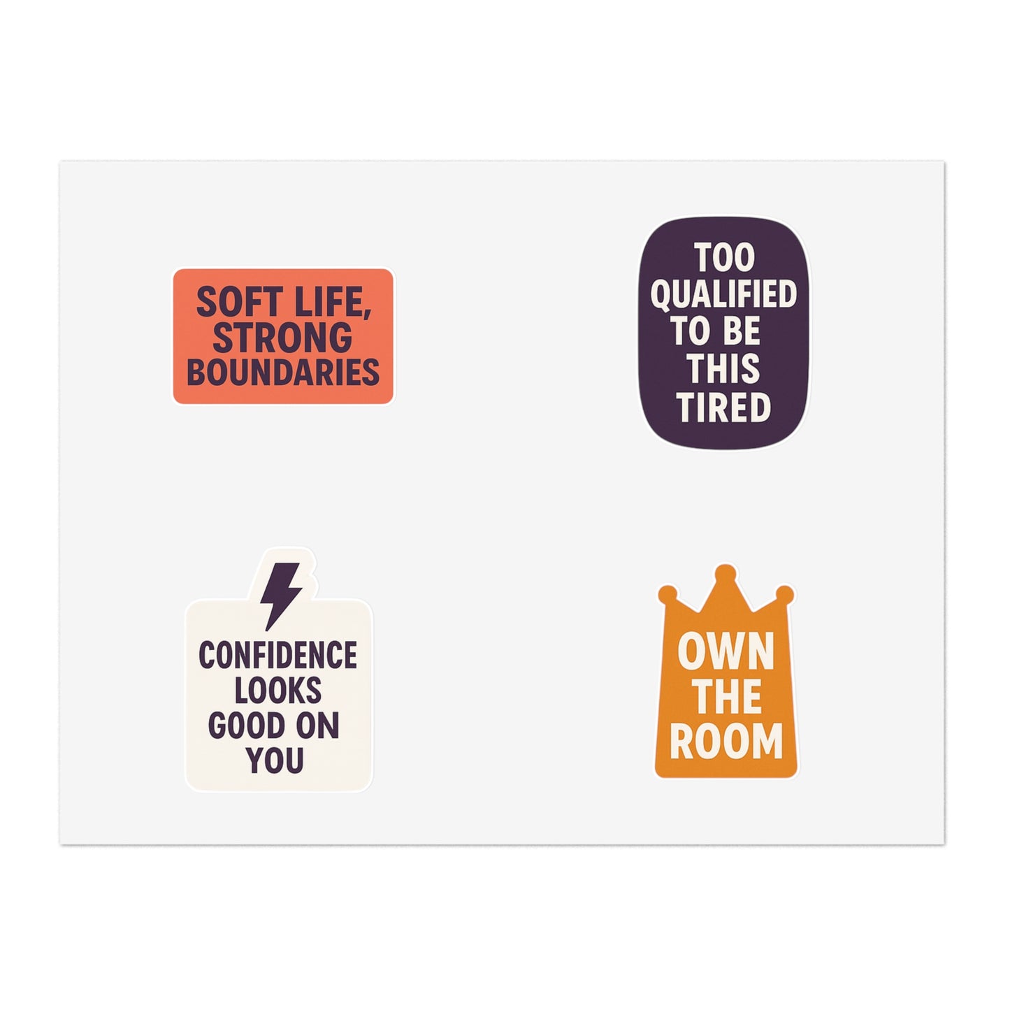 Boss Energy 4-Pack Sticker Set