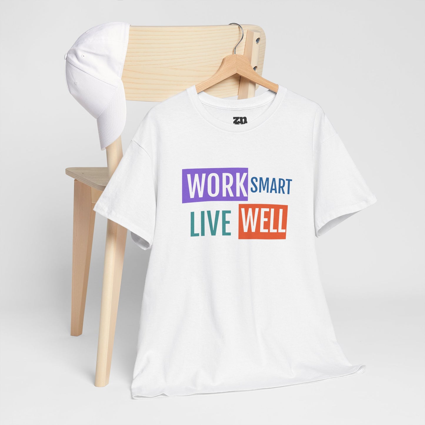 Work Smart Live Well Motivational T-Shirt