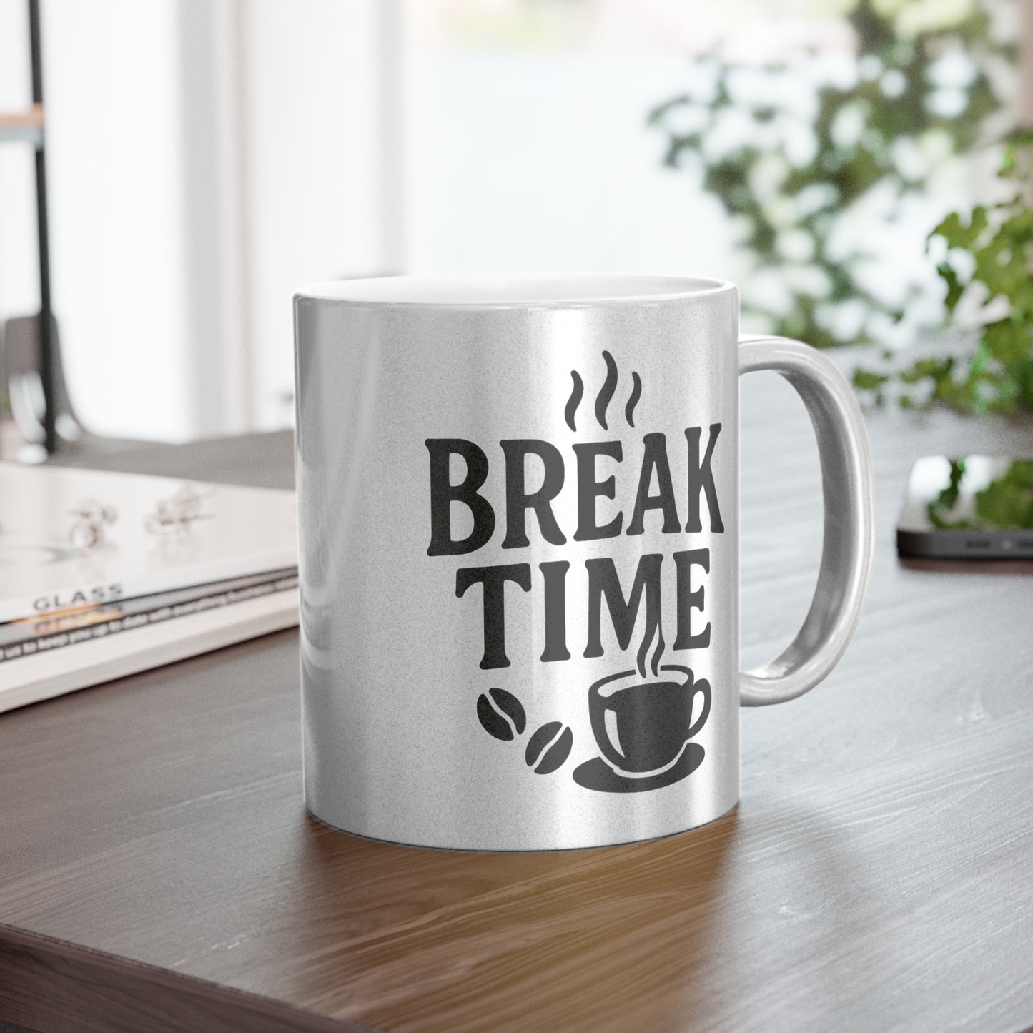 Break Time Gold & Silver Mug