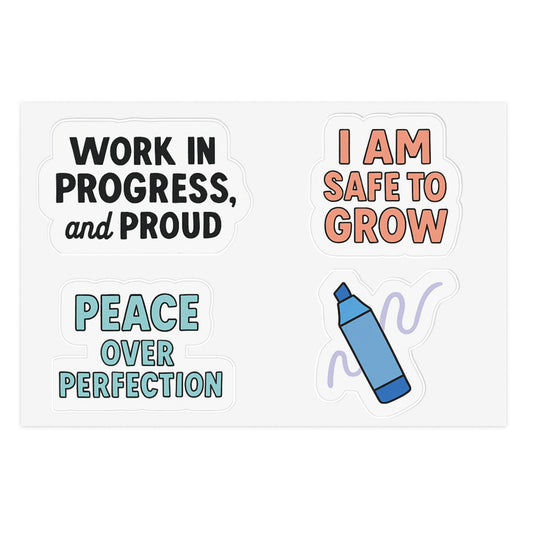 Color Your Confidence 4 Pack Sticker Set