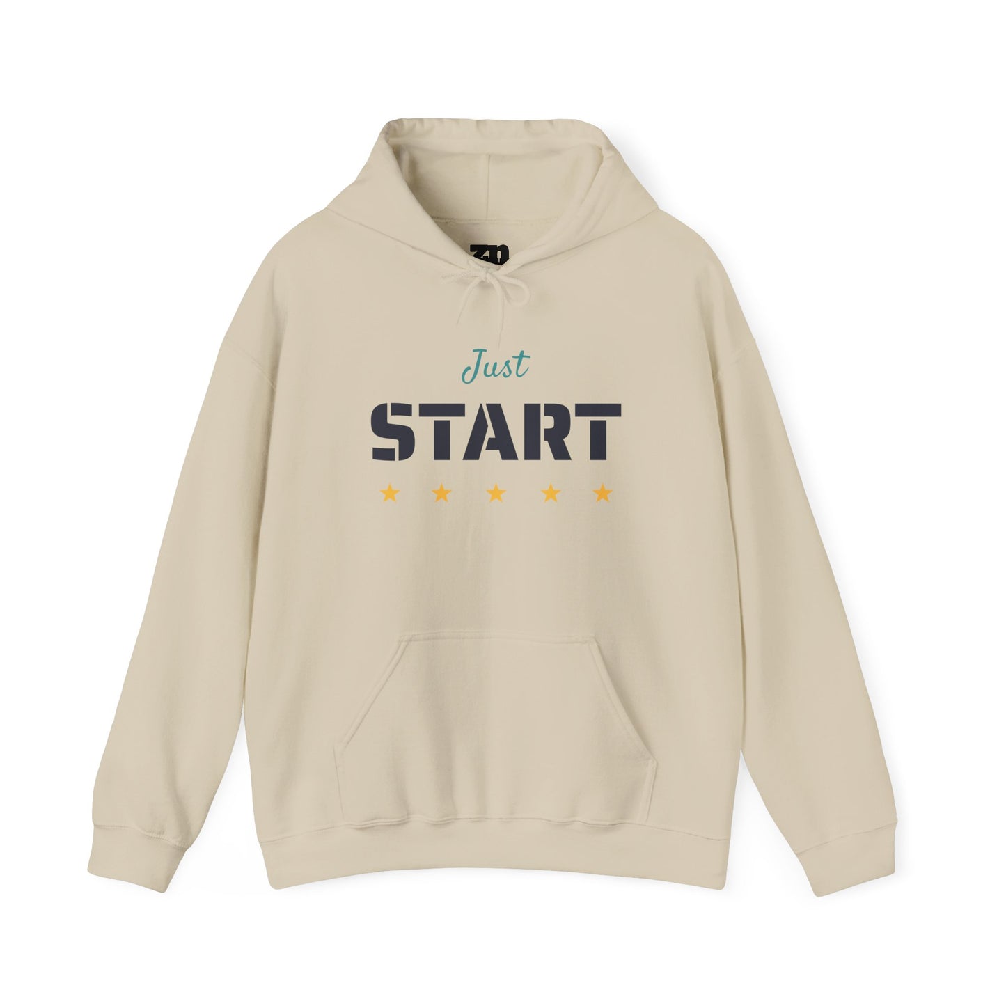 Just Start Motivational Hooded Sweatshirt