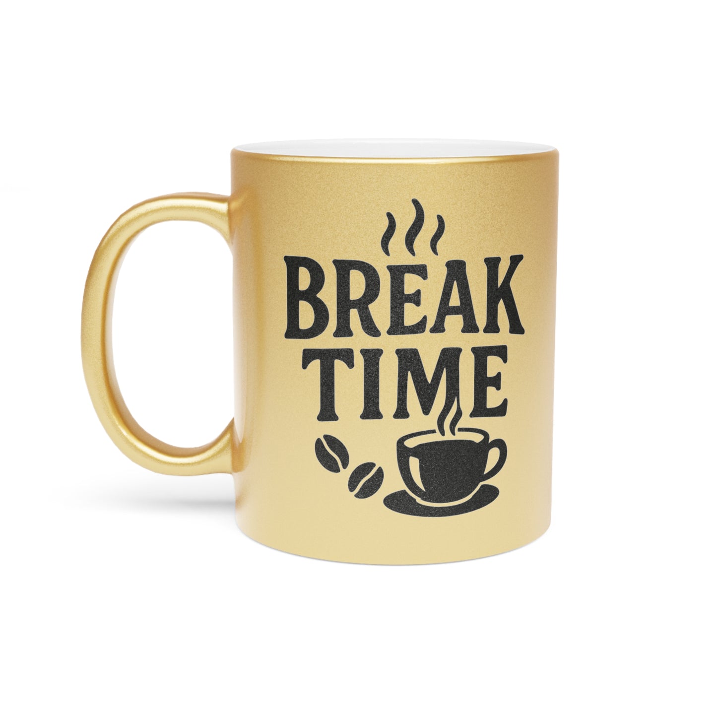 Break Time Gold & Silver Mug