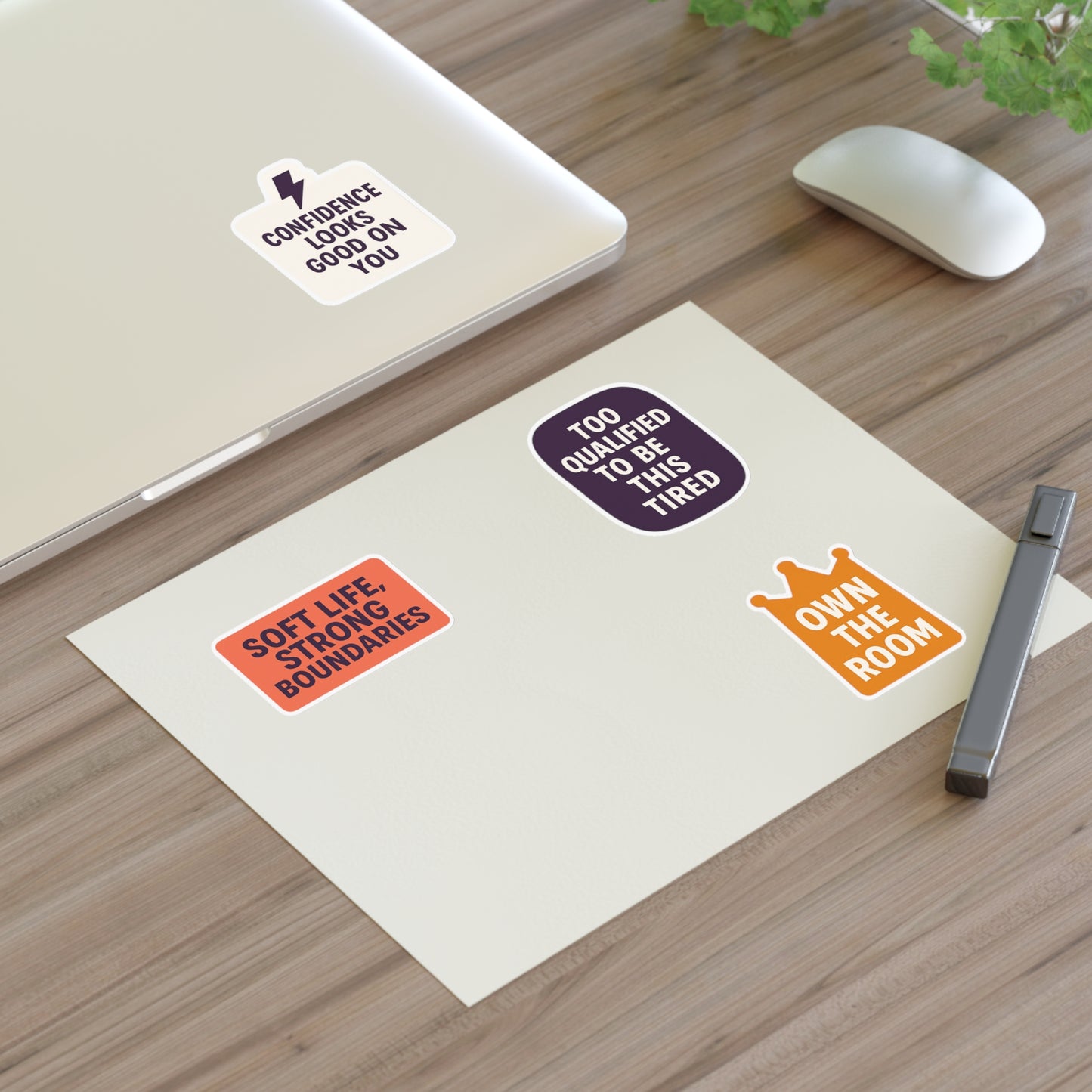 Boss Energy 4-Pack Sticker Set