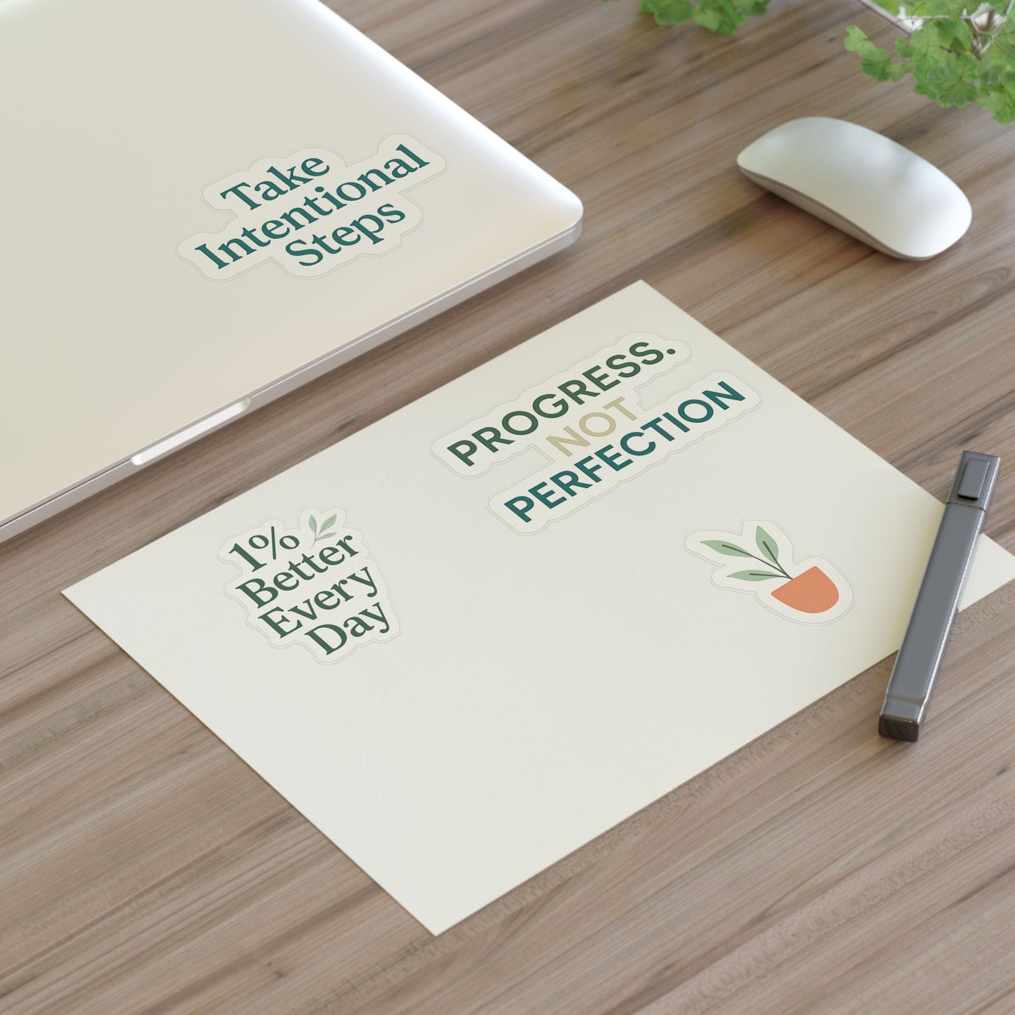 Progress Over Perfection 4 Pack Sticker Set