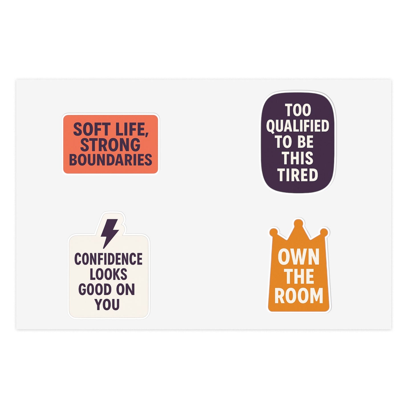 Boss Energy 4-Pack Sticker Set