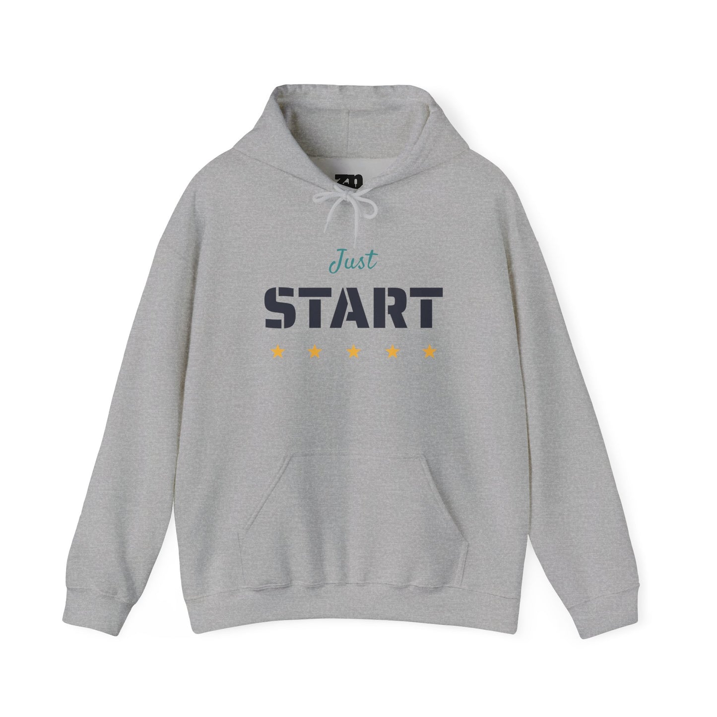 Just Start Motivational Hooded Sweatshirt