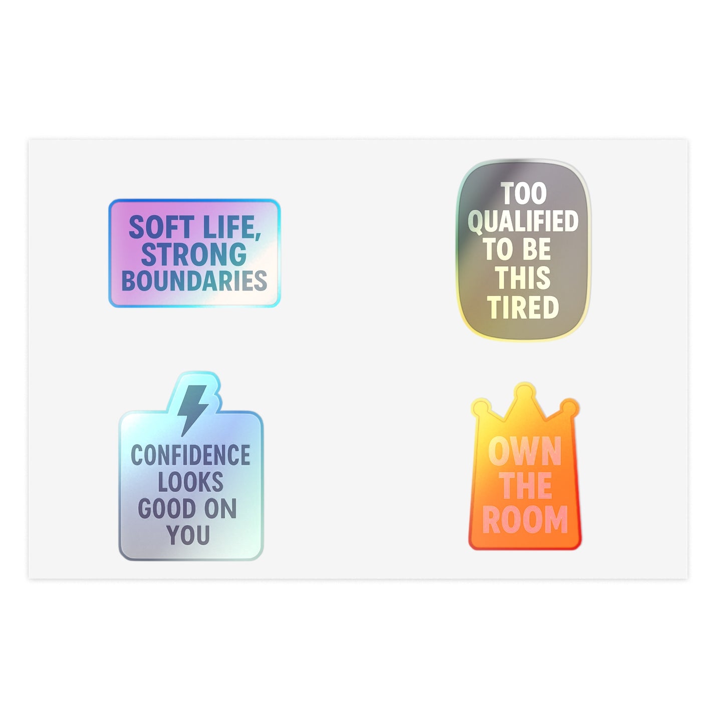 Boss Energy 4-Pack Sticker Set