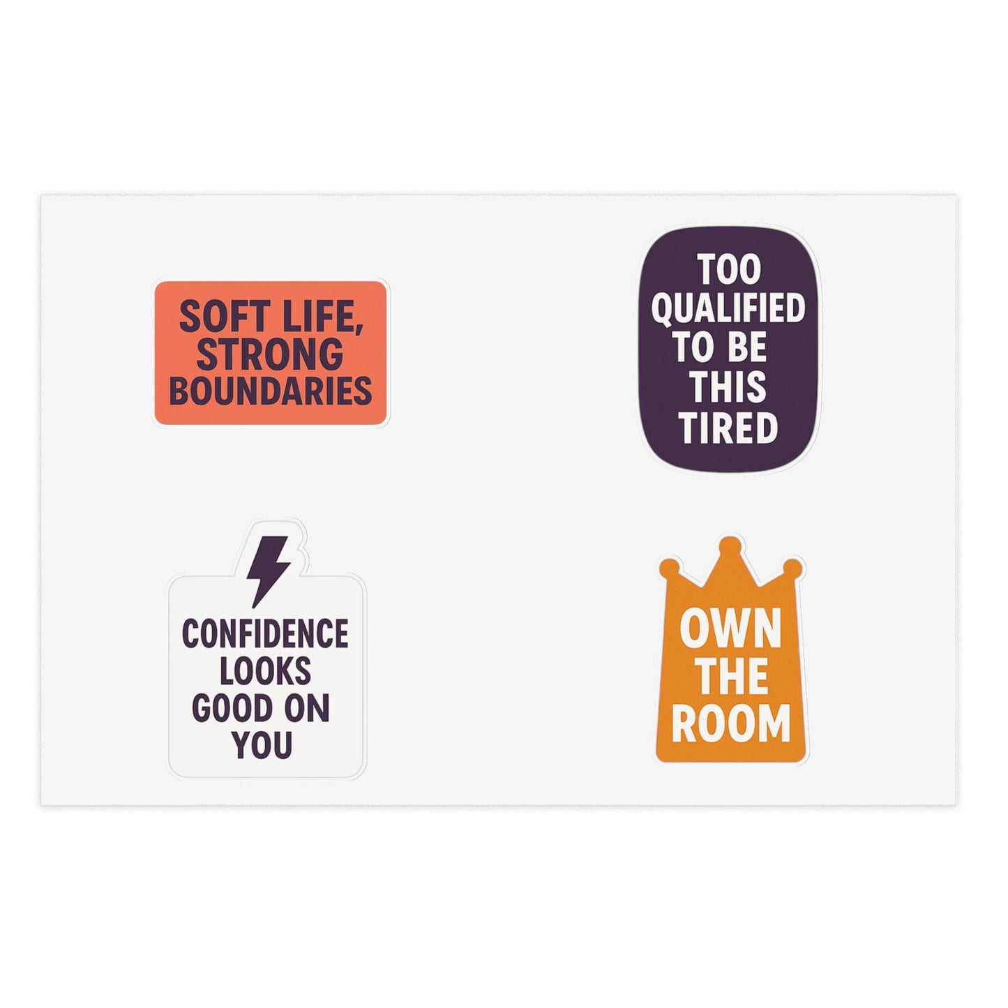 Boss Energy 4-Pack Sticker Set