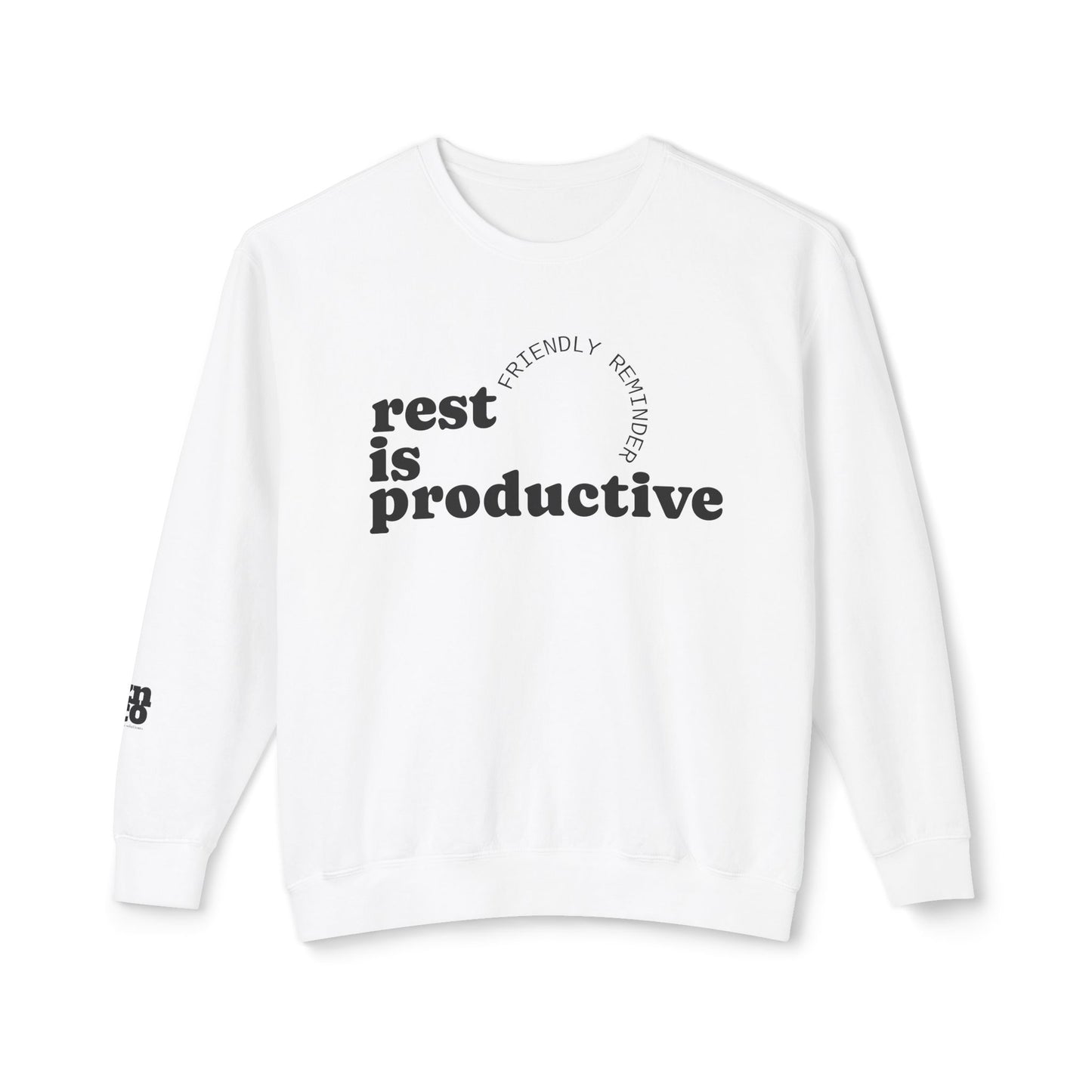 Rest Is Productive Crewneck Sweatshirt - Motivational Apparel
