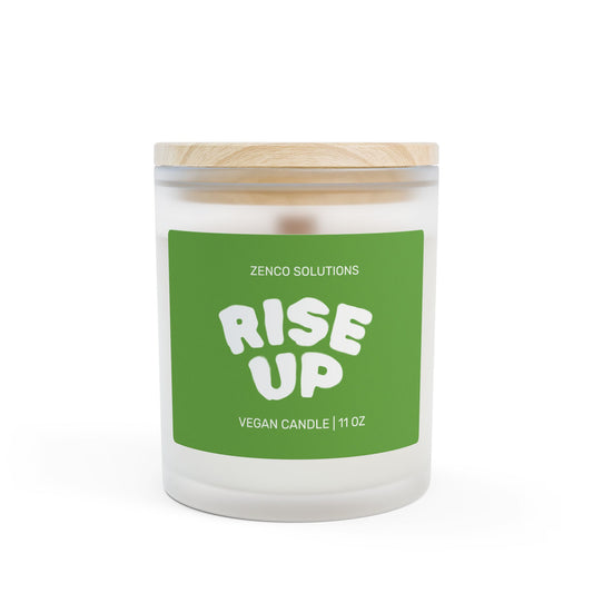 Rise Up Vegan Candle (Fraser Fir) - 11oz Frosted Glass