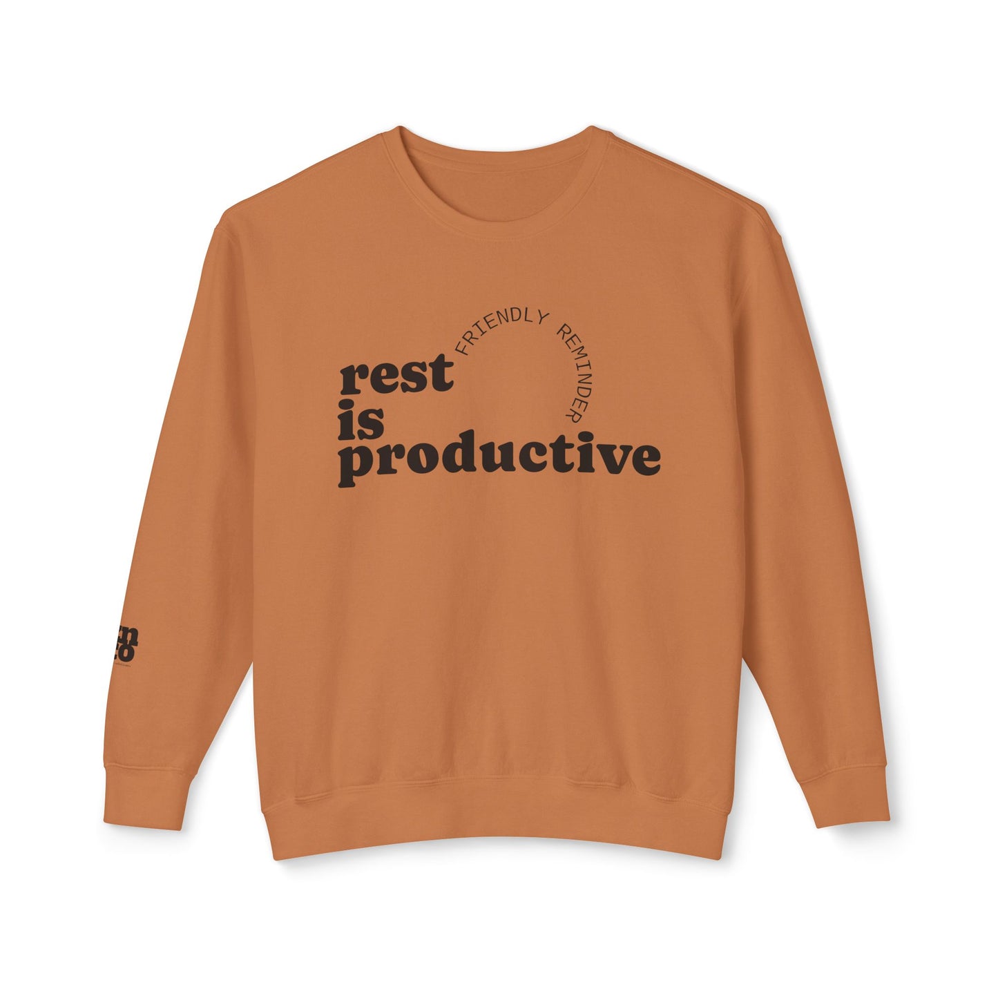 Rest Is Productive Crewneck Sweatshirt - Motivational Apparel