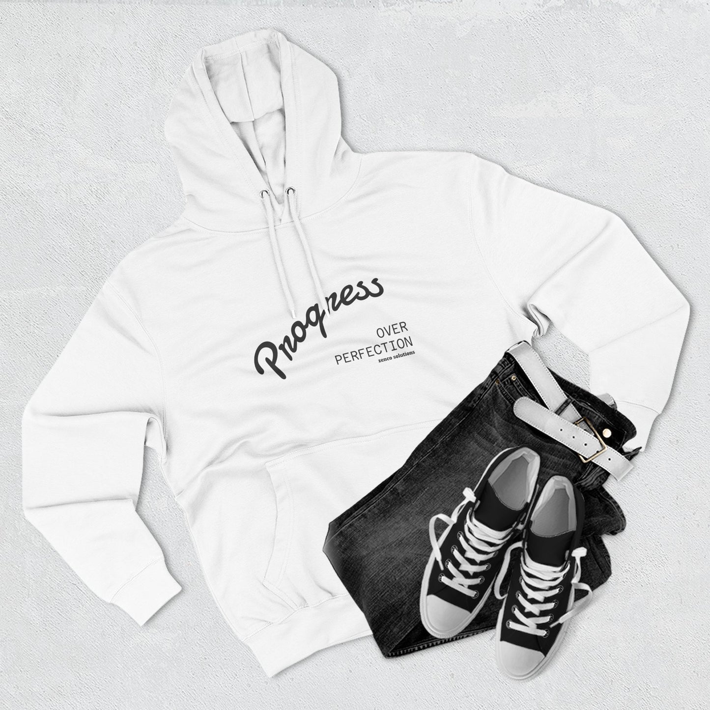 Progress Over Perfection Hoodie - Motivational Apparel