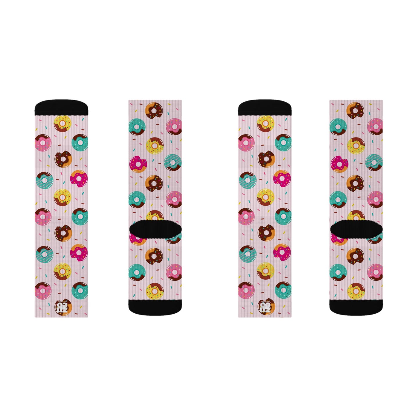 Donut Pattern Sublimation Socks