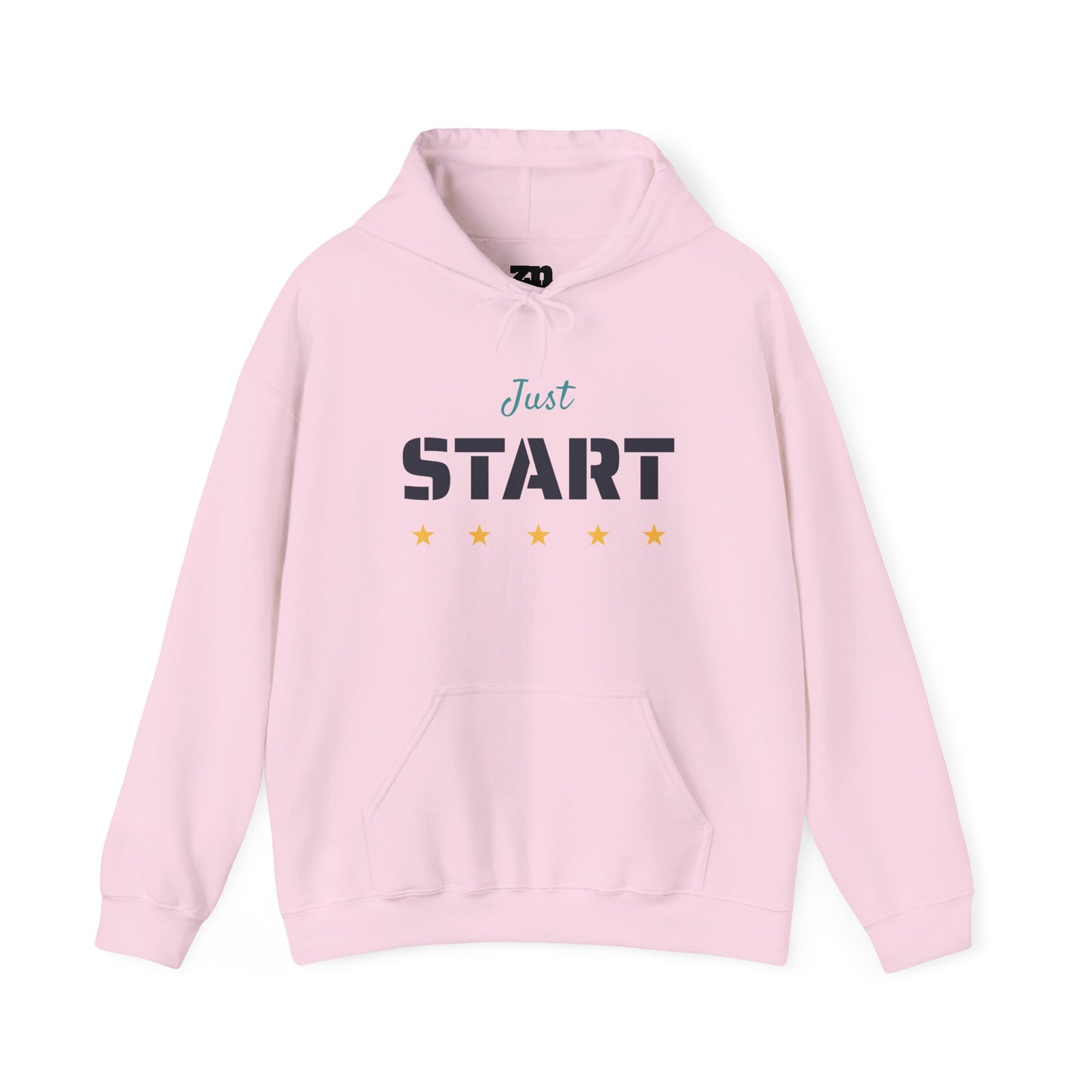 Just Start Motivational Hooded Sweatshirt