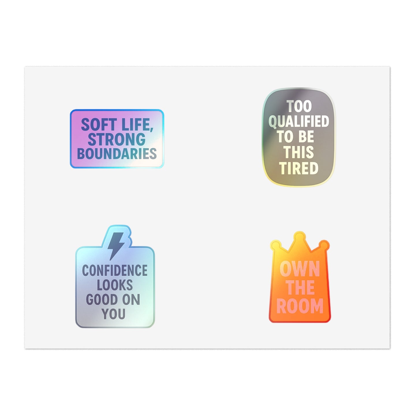 Boss Energy 4-Pack Sticker Set