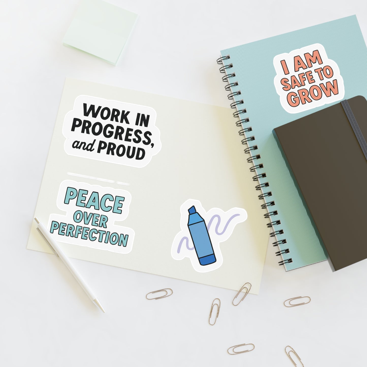 Color Your Confidence 4 Pack Sticker Set