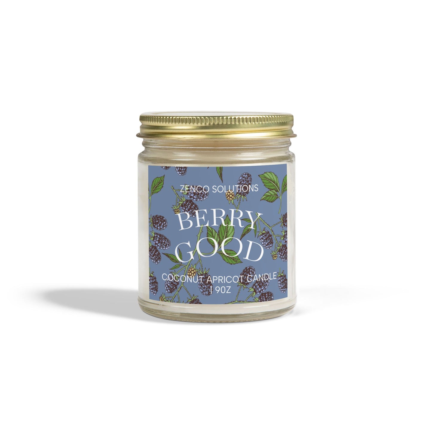 Berry Good: Blackberry Vanilla Coconut Apricot Wax Candle 9oz