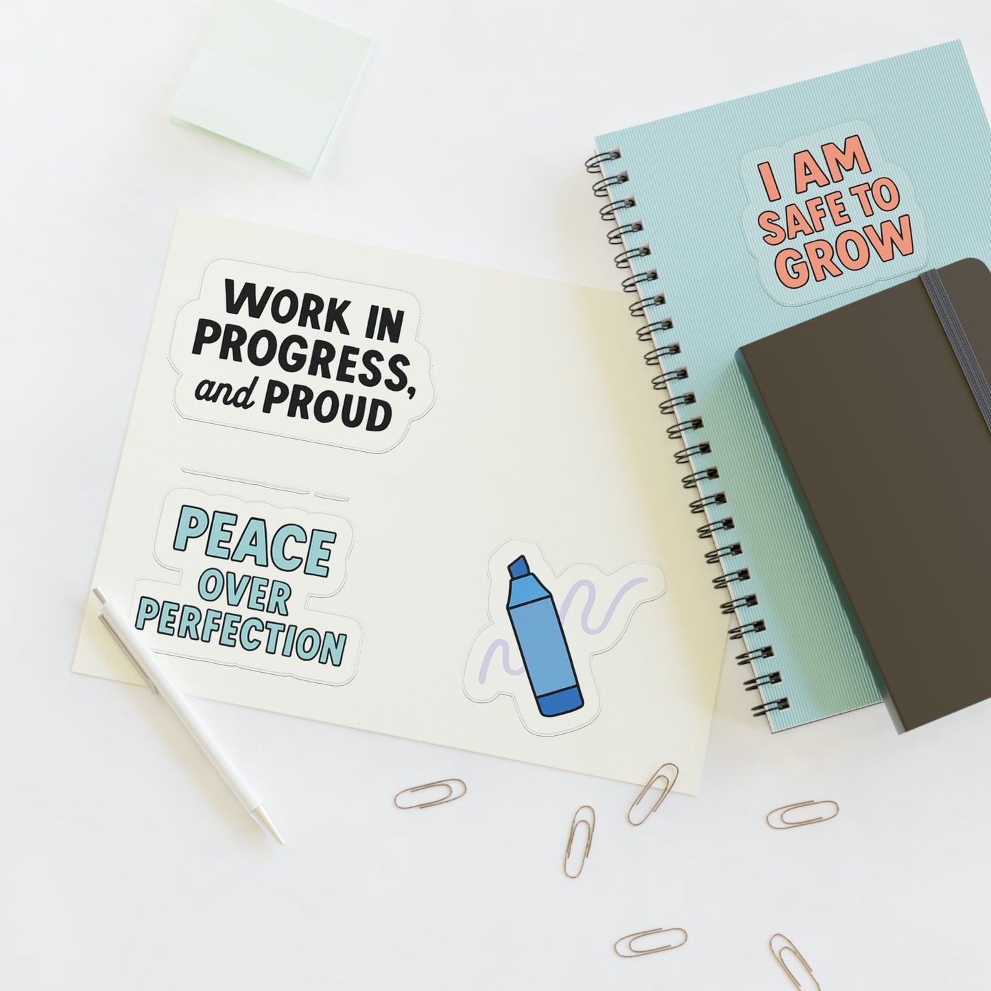 Color Your Confidence 4 Pack Sticker Set