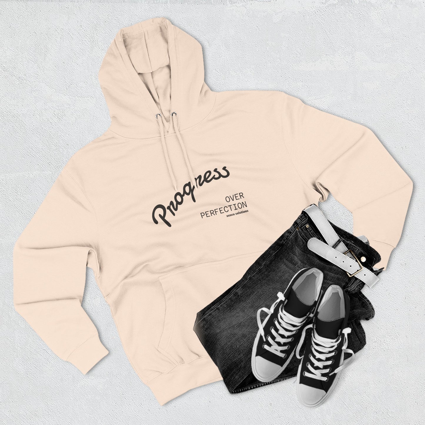 Progress Over Perfection Hoodie - Motivational Apparel