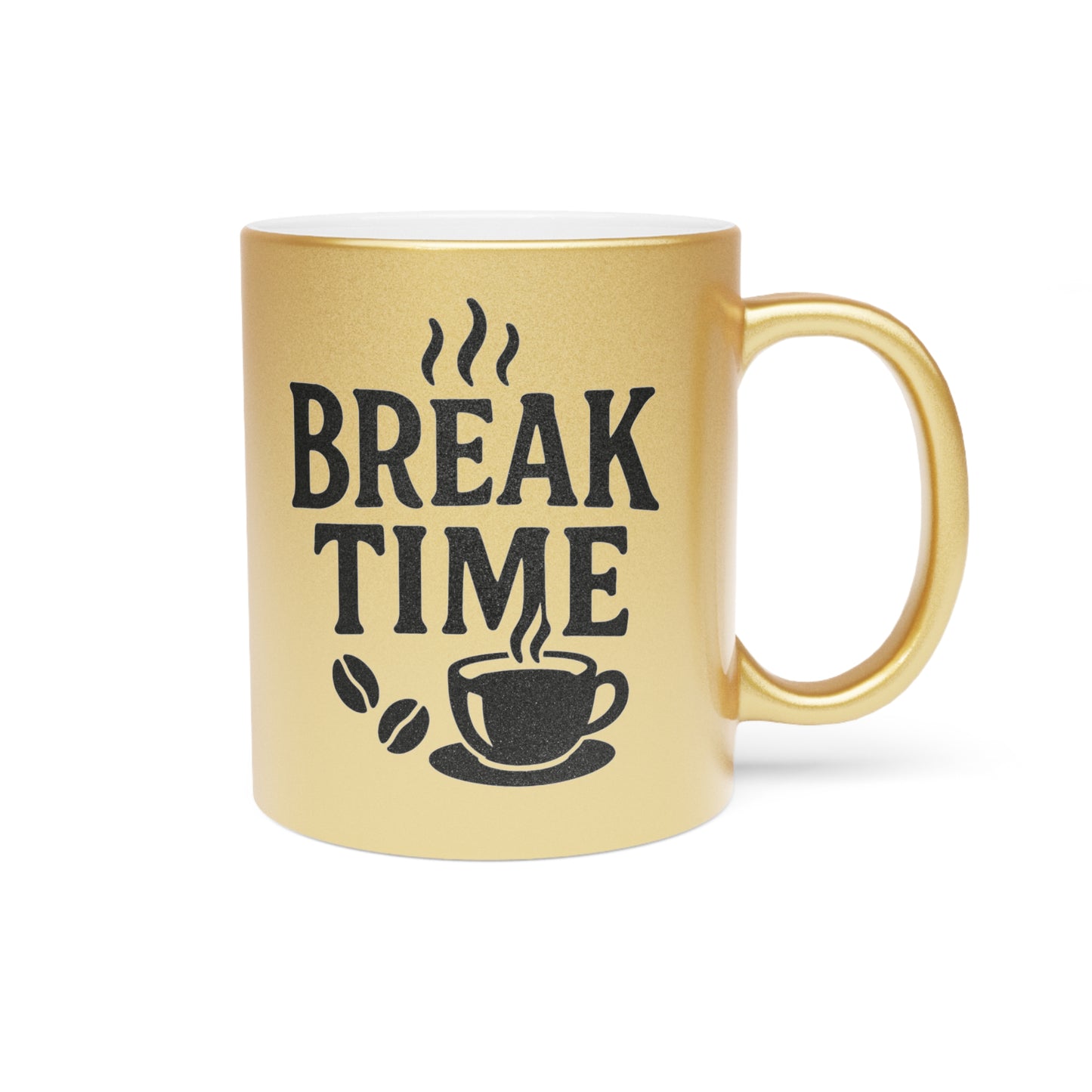 Break Time Gold & Silver Mug