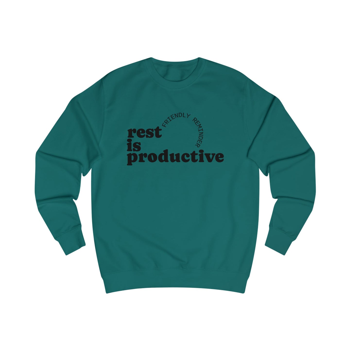 Rest Is Productive Motivational Crewneck Sweatshirt