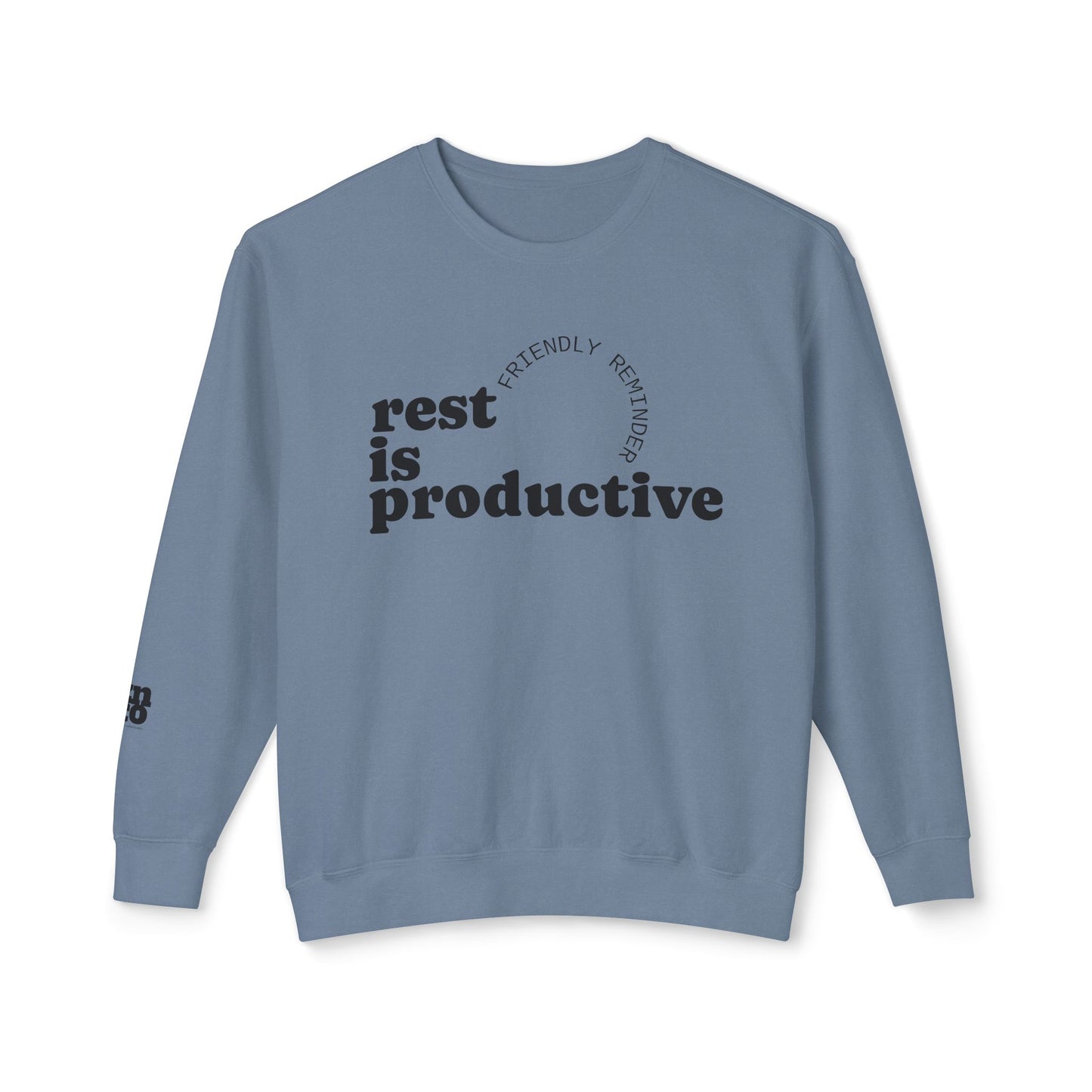 Rest Is Productive Crewneck Sweatshirt - Motivational Apparel
