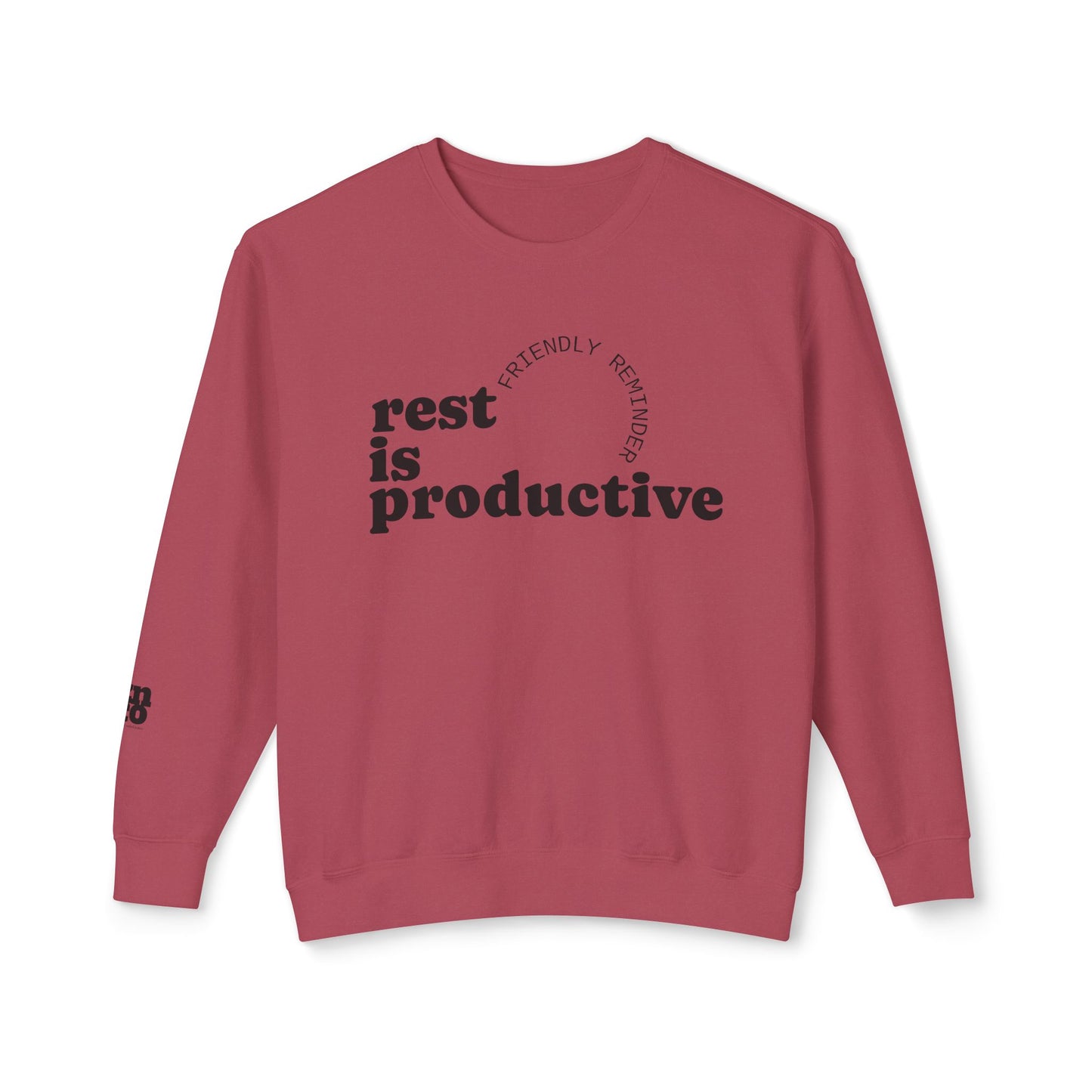 Rest Is Productive Crewneck Sweatshirt - Motivational Apparel
