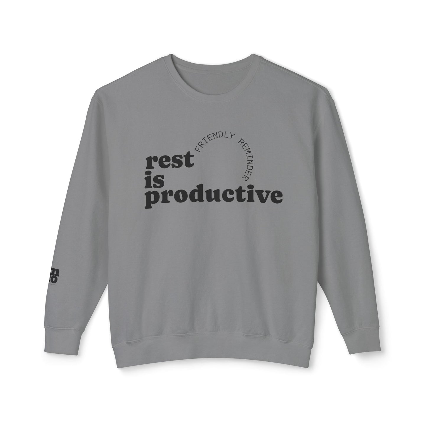 Rest Is Productive Crewneck Sweatshirt - Motivational Apparel