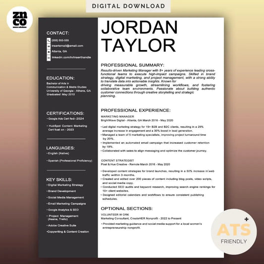 Modern Resume Template